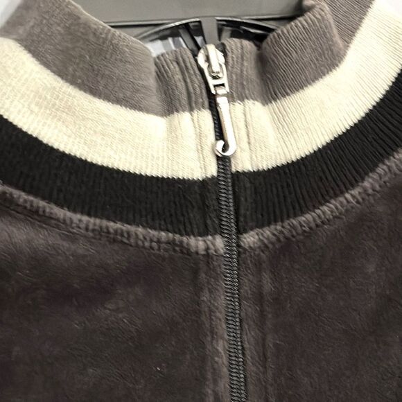 Juicy Couture | Girls M Grey Velour Full Zip Sweatshirt Jacket Size M - Picture 8 of 13